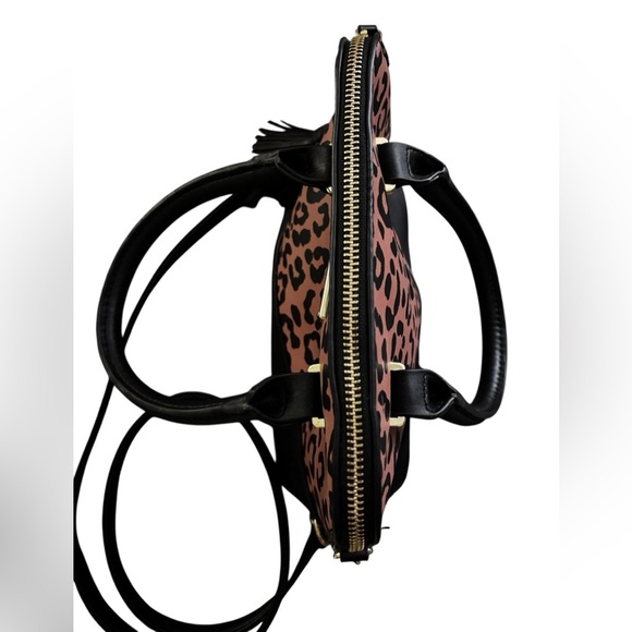NWOT Madden Girl Leopard and Black Satchel - Picture 6 of 8